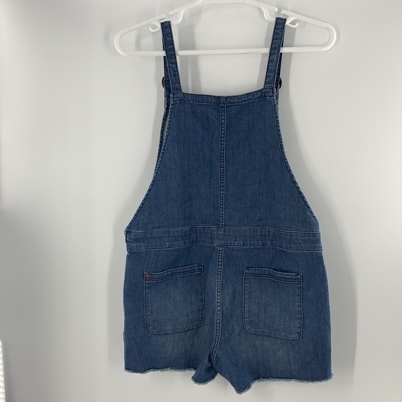 BDG URBAN OUTFITTERS OVERALL FRAY SHORTS SIZE 32 DENIM - Picture 2 of 5